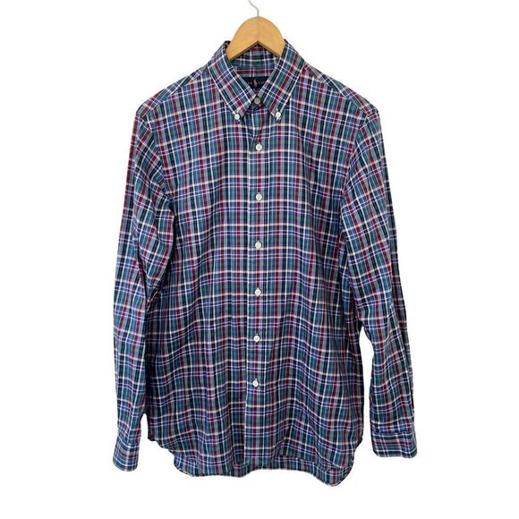 Ralph Lauren Blue Label Multicolor Tartan Plaid Button Down Shirt - Picture 2 of 8